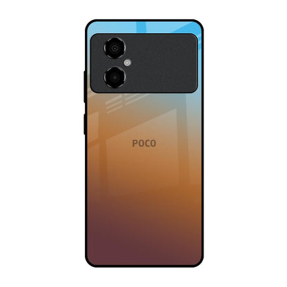 Rich Brown Poco M4 5G Glass Back Cover Online