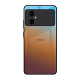 Rich Brown Poco M4 5G Glass Back Cover Online
