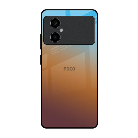 Rich Brown Poco M4 5G Glass Back Cover Online