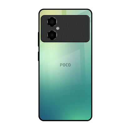 Dusty Green Poco M4 5G Glass Back Cover Online