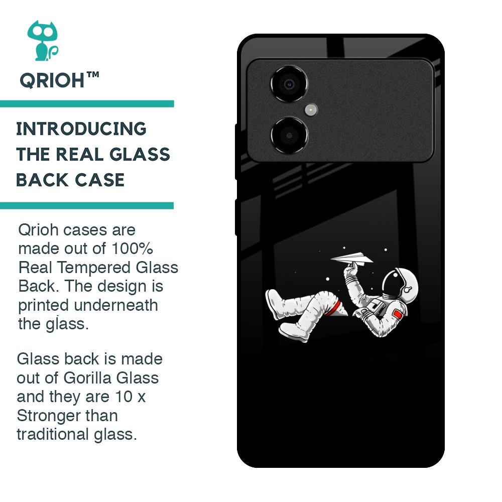 Space Traveller Glass Case for Poco M4 5G