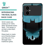 Cyan Bat Glass Case for Poco M4 5G