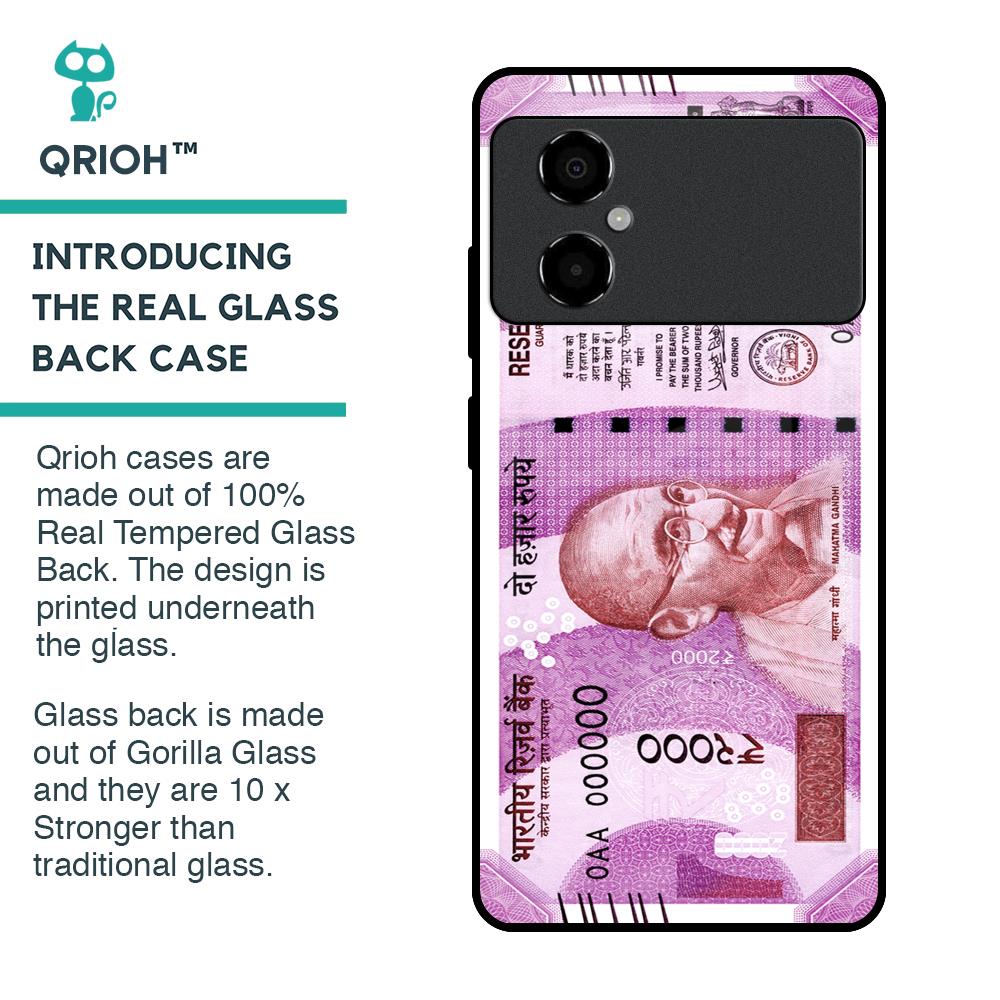 Stock Out Currency Glass Case for Poco M4 5G