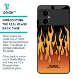 Fire Flame Glass Case for Poco M4 5G