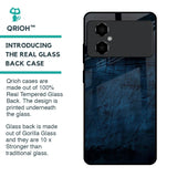 Dark Blue Grunge Glass Case for Poco M4 5G