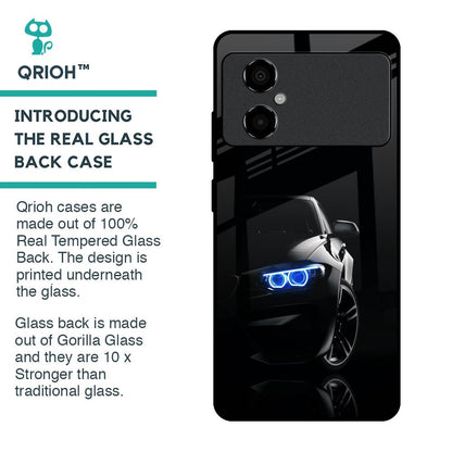 Car In Dark Glass Case for Poco M4 5G