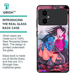 Radha Krishna Art Glass Case for Poco M4 5G