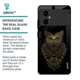 Golden Owl Glass Case for Poco M4 5G