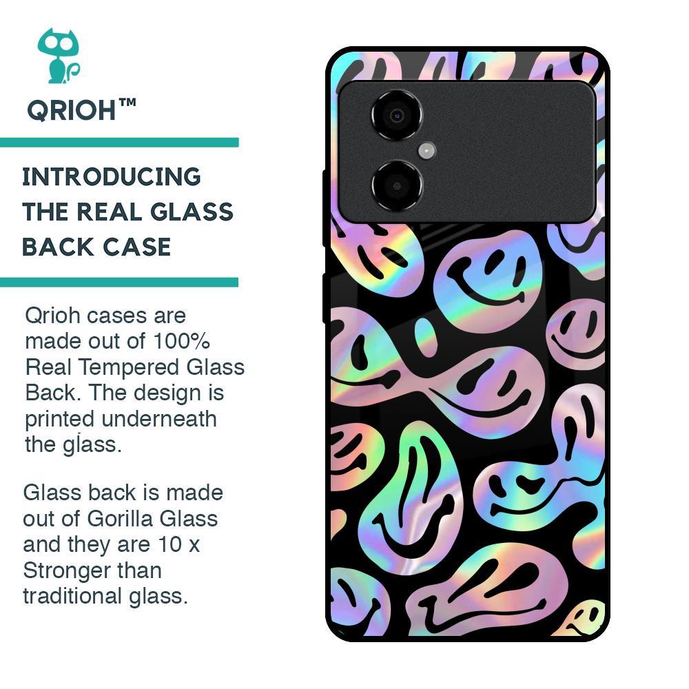 Acid Smile Glass Case for Poco M4 5G