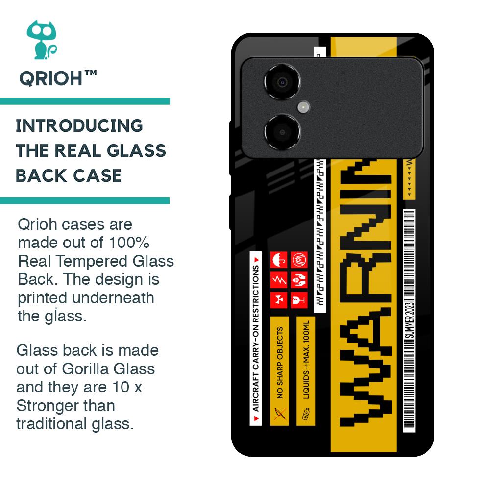 Aircraft Warning Glass Case for Poco M4 5G