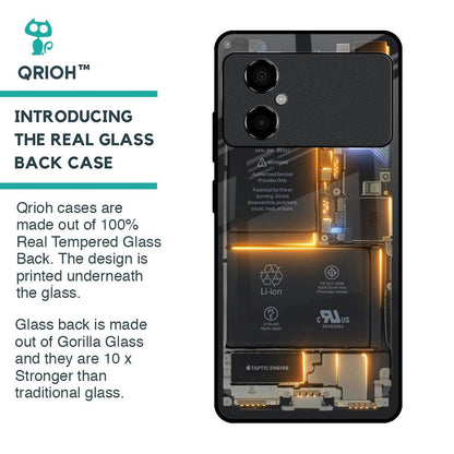 Glow Up Skeleton Glass Case for Poco M4 5G