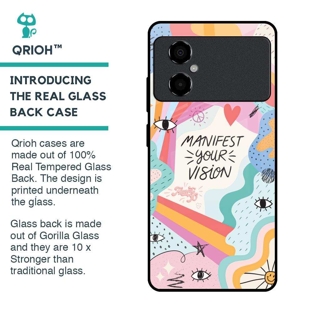 Vision Manifest Glass Case for Poco M4 5G