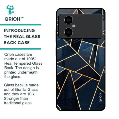 Abstract Tiles Glass Case for Poco M4 5G