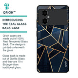 Abstract Tiles Glass Case for Poco M4 5G