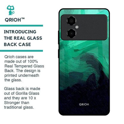 Scarlet Amber Glass Case for Poco M4 5G