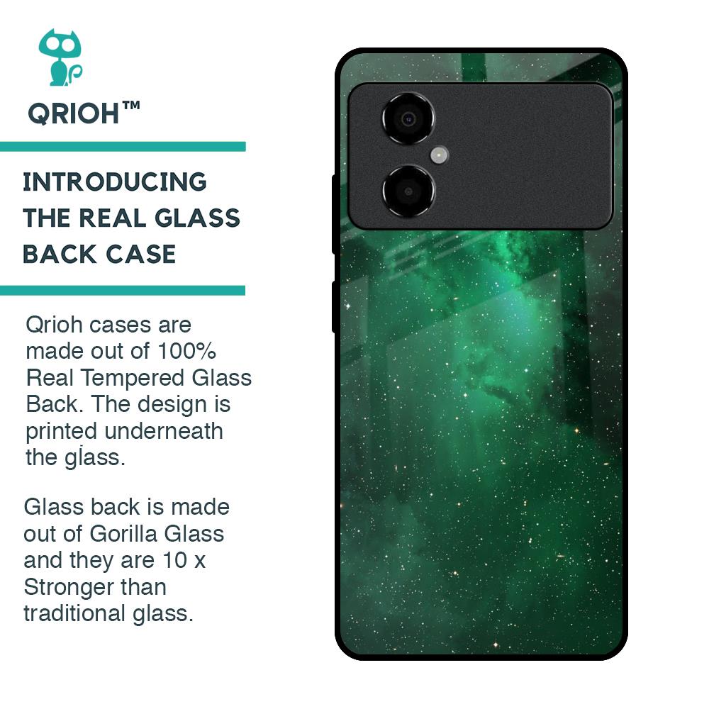 Emerald Firefly Glass Case For Poco M4 5G