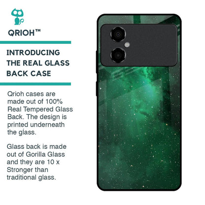 Emerald Firefly Glass Case For Poco M4 5G