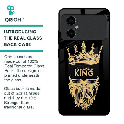King Life Glass Case For Poco M4 5G