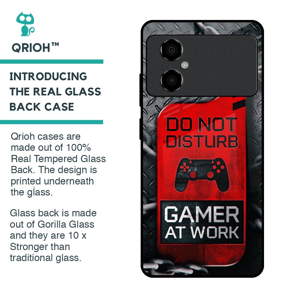 Do No Disturb Glass Case For Poco M4 5G