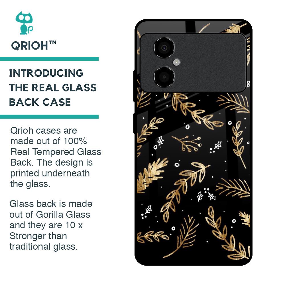 Autumn Leaves Glass Case for Poco M4 5G