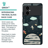 Astronaut Dream Glass Case For Poco M4 5G