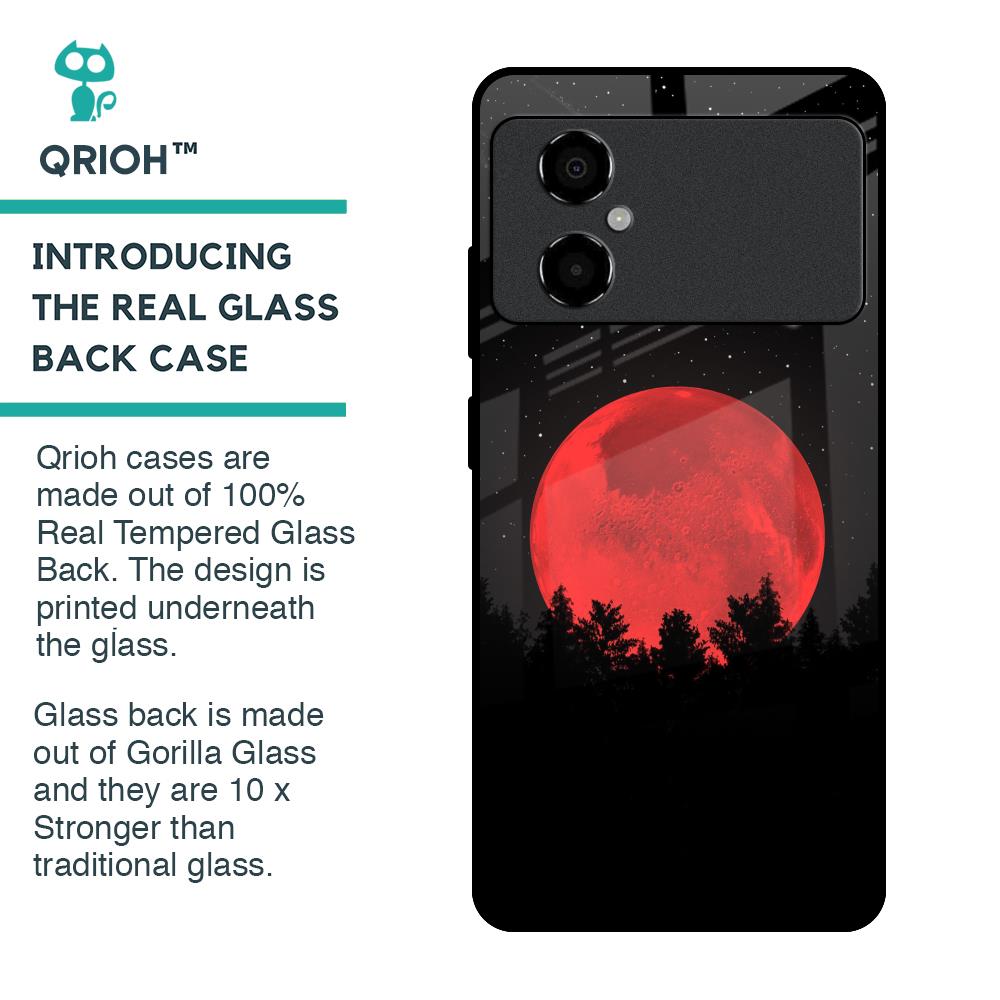 Moonlight Aesthetic Glass Case For Poco M4 5G