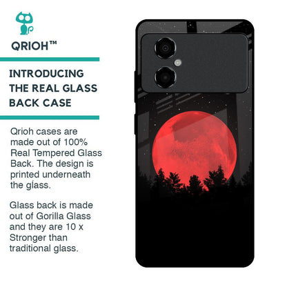 Moonlight Aesthetic Glass Case For Poco M4 5G