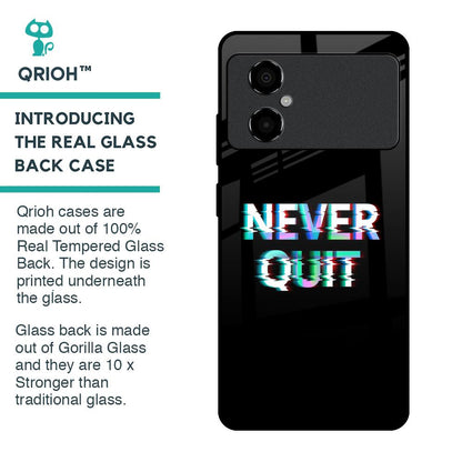 Never Quit Glass Case For Poco M4 5G