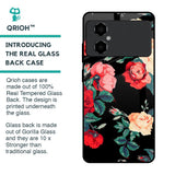 Floral Bunch Glass Case For Poco M4 5G