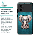 Adorable Baby Elephant Glass Case For Poco M4 5G