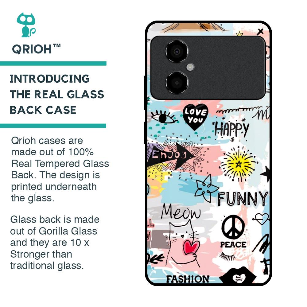 Just For You Glass Case For Poco M4 5G
