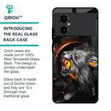 Aggressive Lion Glass Case for Poco M4 5G