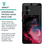 Moon Wolf Glass Case for Poco M4 5G