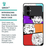 Anime Sketch Glass Case for Poco M4 5G