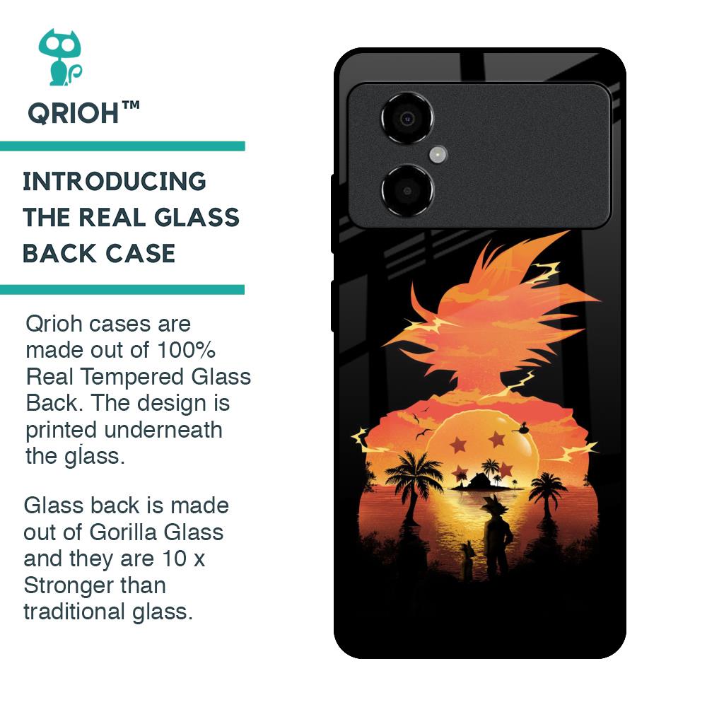 Japanese Paradise Glass Case for Poco M4 5G