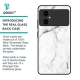 Modern White Marble Glass Case for Poco M4 5G