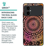 Floral Mandala Glass Case for Poco M4 5G