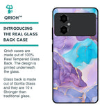 Alcohol ink Marble Glass Case for Poco M4 5G