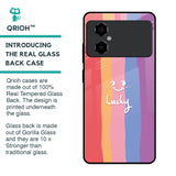 Lucky Abstract Glass Case for Poco M4 5G