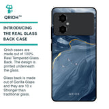 Deep Ocean Marble Glass Case for Poco M4 5G