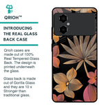 Lines Pattern Flowers Glass Case for Poco M4 5G