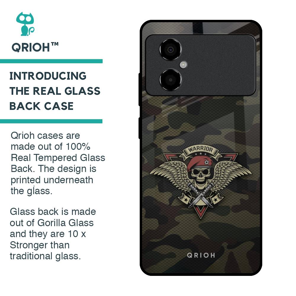 Army Warrior Glass Case for Poco M4 5G