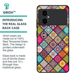 Multicolor Mandala Glass Case for Poco M4 5G