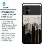Tricolor Pattern Glass Case for Poco M4 5G
