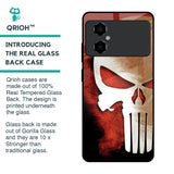 Red Skull Glass Case for Poco M4 5G