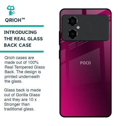 Pink Burst Glass Case for Poco M4 5G