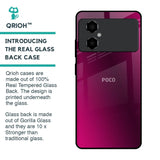 Pink Burst Glass Case for Poco M4 5G