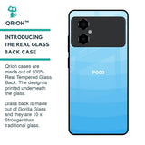 Wavy Blue Pattern Glass Case for Poco M4 5G