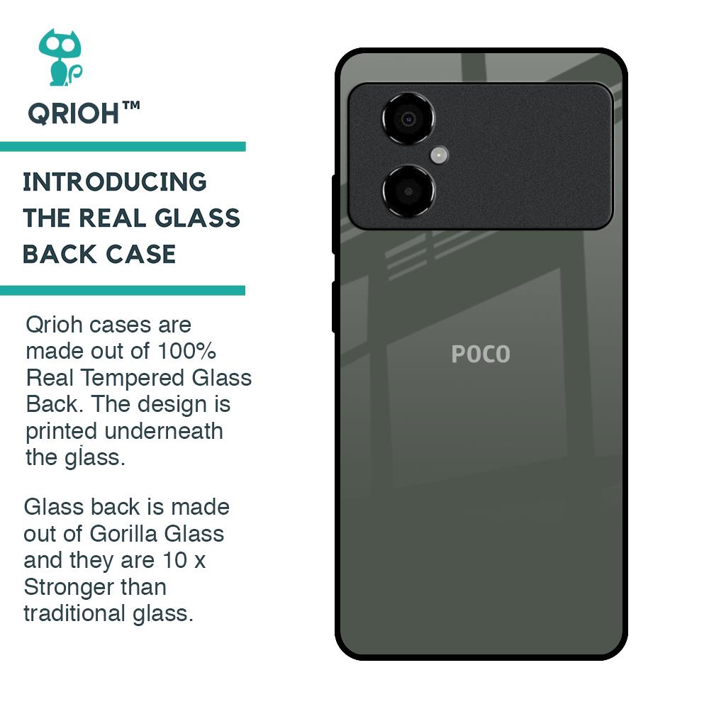 Charcoal Glass Case for Poco M4 5G