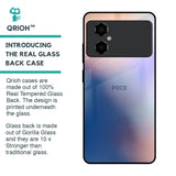 Blue Mauve Gradient Glass Case for Poco M4 5G